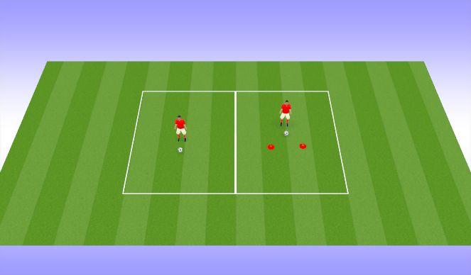 Football/Soccer Session Plan Drill (Colour): Ball mastery