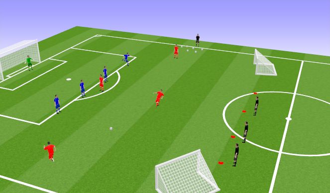 Football/Soccer Session Plan Drill (Colour): Game related