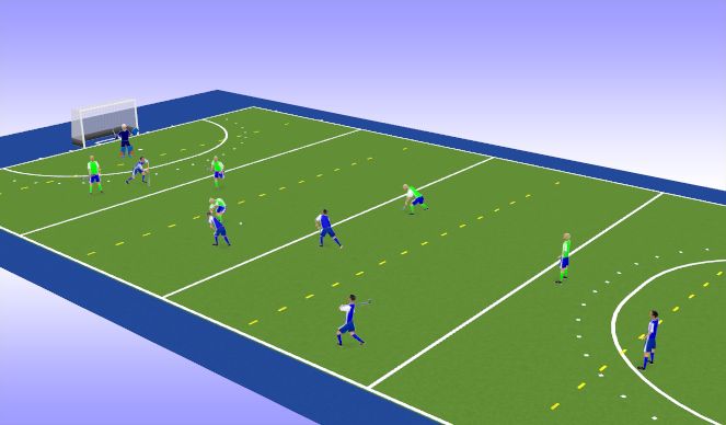 Hockey Session Plan Drill (Colour): Screen 1