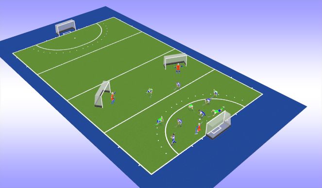Hockey Session Plan Drill (Colour): Screen 1