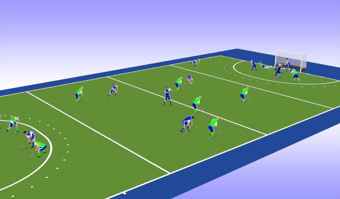 Hockey Session Plan Drill (Colour): Screen 1