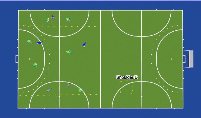 Hockey Session Plan Drill (Colour): Screen 1