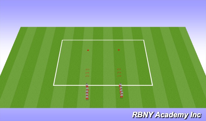 Football/Soccer Session Plan Drill (Colour): Warm Up