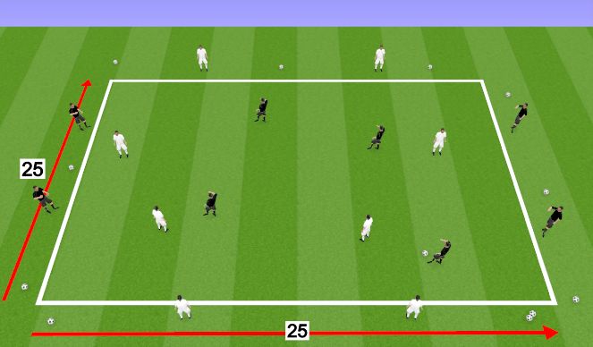 Football/Soccer Session Plan Drill (Colour): Game Related Practice