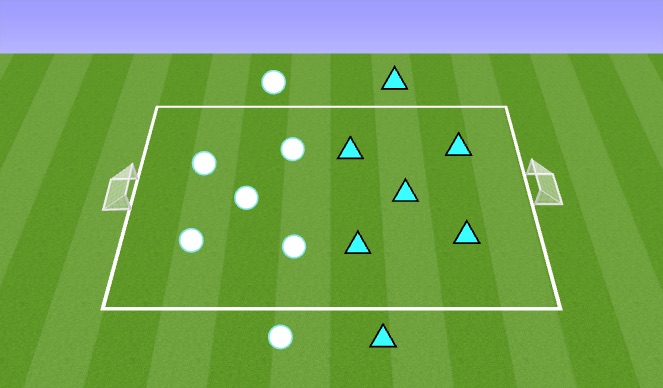 Football/Soccer Session Plan Drill (Colour): Training Game