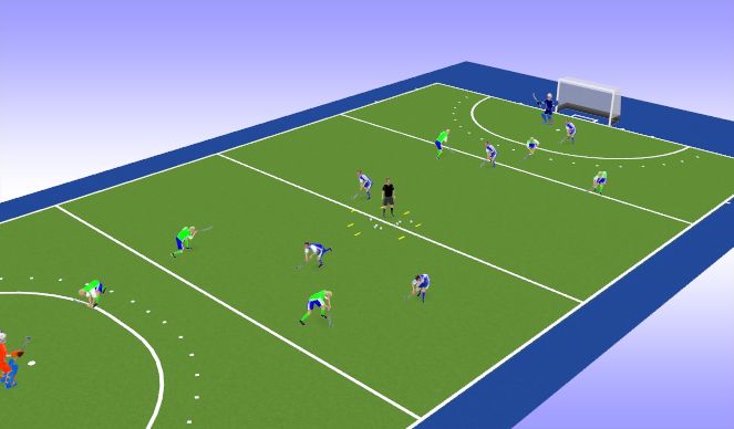 Hockey Session Plan Drill (Colour): Screen 1