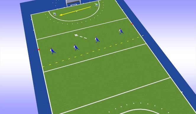 Hockey Session Plan Drill (Colour): Screen 1