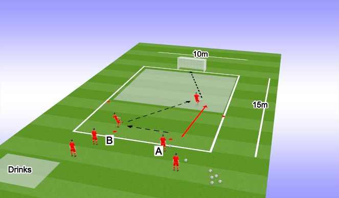 Football/Soccer Session Plan Drill (Colour): Technical Drill