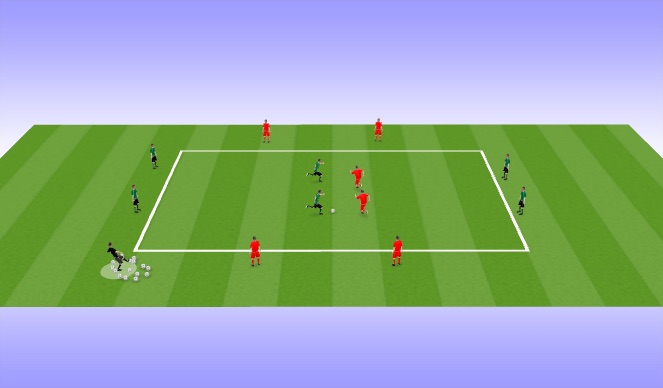 Football/Soccer Session Plan Drill (Colour): square game