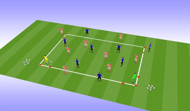 Football/Soccer Session Plan Drill (Colour): Set Up