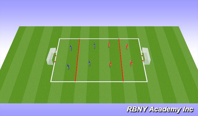 Football/Soccer Session Plan Drill (Colour): Conditioned Game