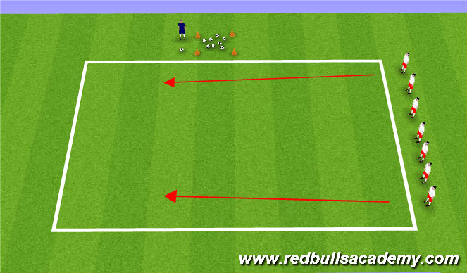 Football/Soccer Session Plan Drill (Colour): Pinball Wizard