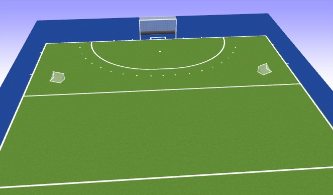 Hockey Session Plan Drill (Colour): Punten