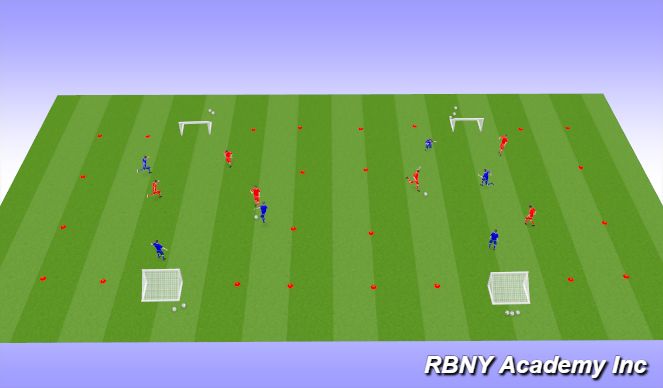 Football/Soccer Session Plan Drill (Colour): Small-Sided Games Tournament 3v3