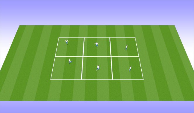 Football/Soccer Session Plan Drill (Colour): Warm up