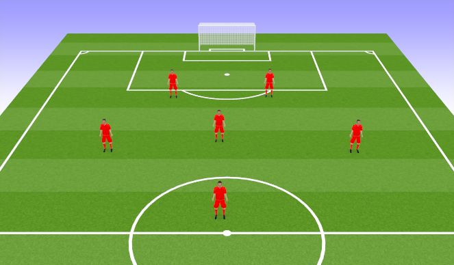 Football/Soccer Session Plan Drill (Colour): 2-3-1