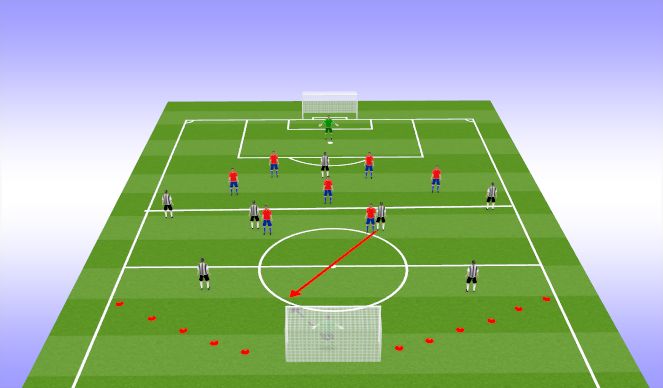 Football/Soccer Session Plan Drill (Colour): Block 2