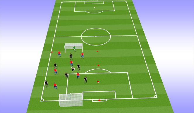 Football/Soccer Session Plan Drill (Colour): Screen 3