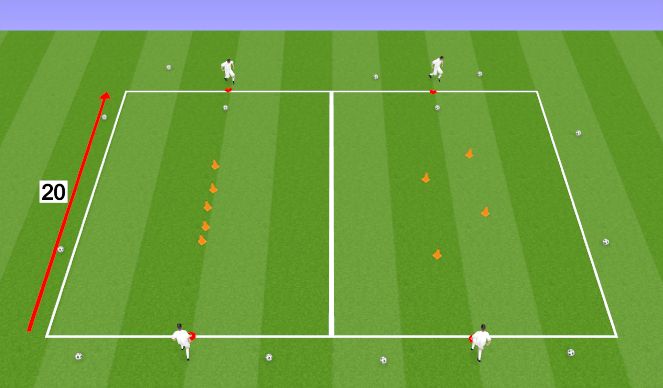 Football/Soccer Session Plan Drill (Colour): Drill