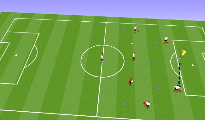 Football/Soccer Session Plan Drill (Colour): Animation 4