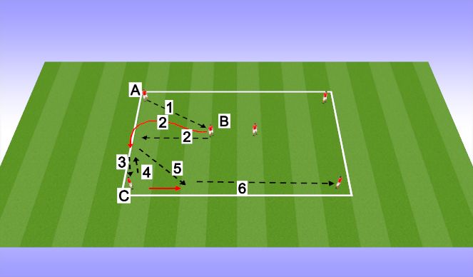 Football/Soccer Session Plan Drill (Colour): Warm up