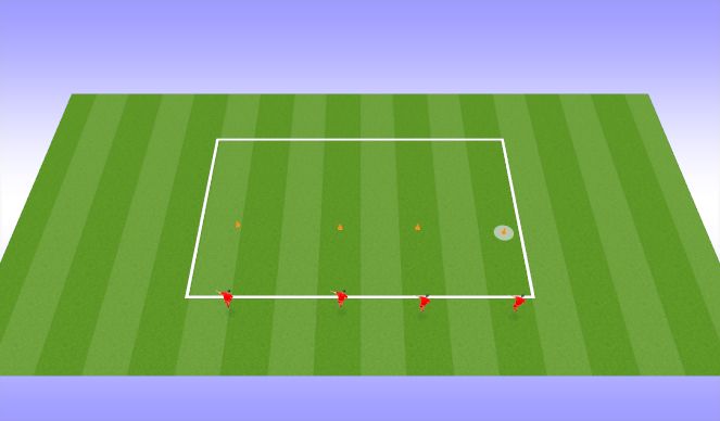 Football/Soccer Session Plan Drill (Colour): Warm up