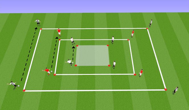 Football/Soccer Session Plan Drill (Colour): Drill 1