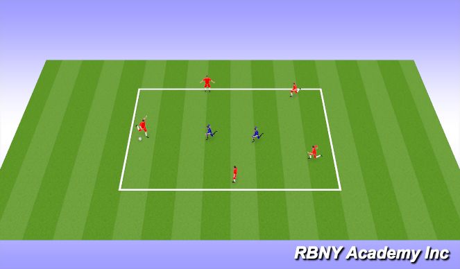 Football/Soccer Session Plan Drill (Colour): Rondo