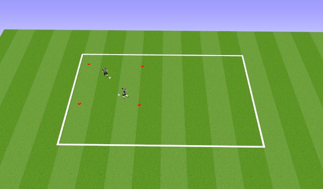 Football/Soccer Session Plan Drill (Colour): Warm up - Ball Mastery