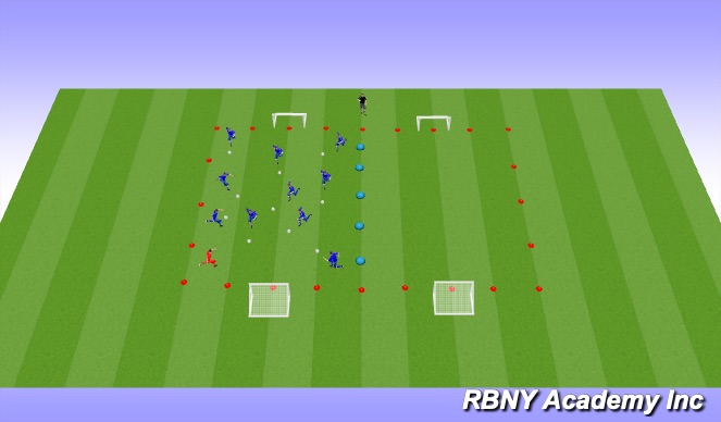 Football/Soccer Session Plan Drill (Colour): Ghostbusters