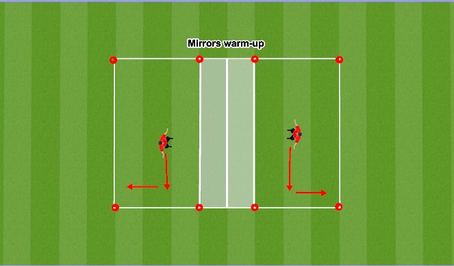 Football/Soccer Session Plan Drill (Colour): Animation: Mirrors, no ball