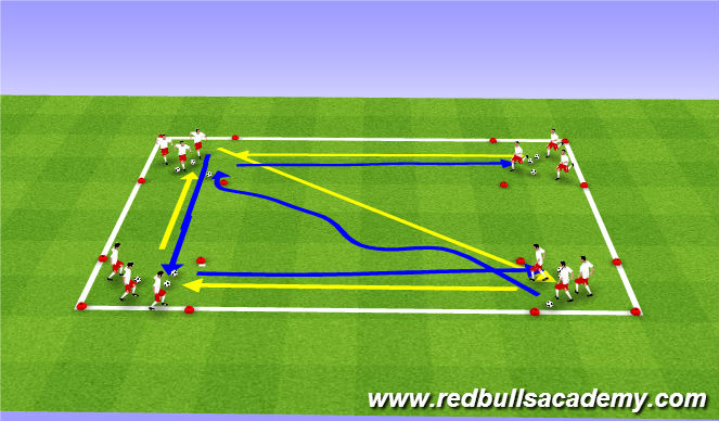 Football/Soccer Session Plan Drill (Colour): Bank Robbers 2