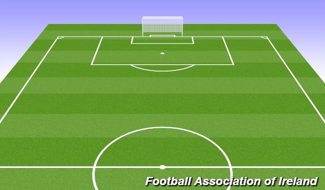 Football/Soccer Session Plan Drill (Colour): 9v9 game