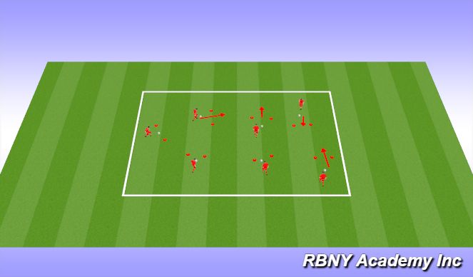Football/Soccer Session Plan Drill (Colour): Warm Up