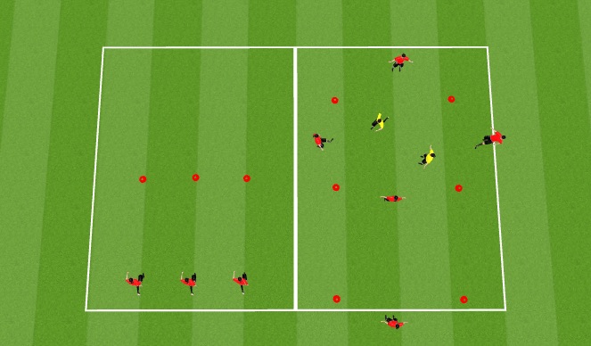 Football/Soccer Session Plan Drill (Colour): Warm-Up + Activation
