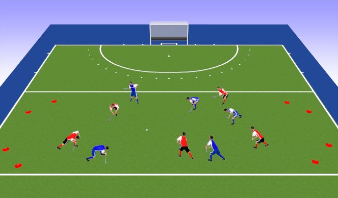 Hockey Session Plan Drill (Colour): Screen 1