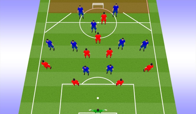 Football/Soccer Session Plan Drill (Colour): SSG