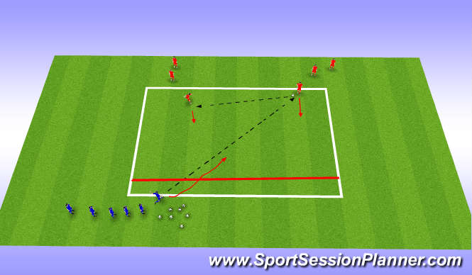 Football/Soccer Session Plan Drill (Colour): Tech