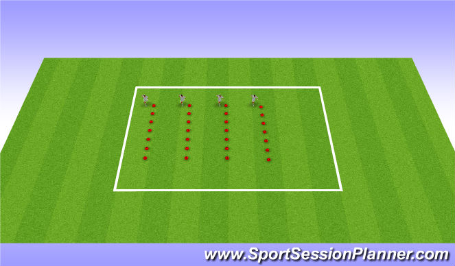 Football/Soccer Session Plan Drill (Colour): Warm Ups
