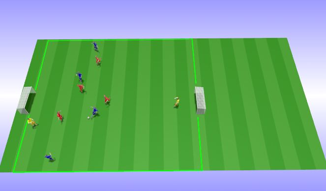 Football/Soccer Session Plan Drill (Colour): Technical - Building The Attack