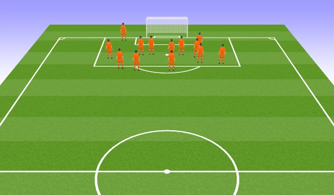 Football/Soccer Session Plan Drill (Colour): Warm up