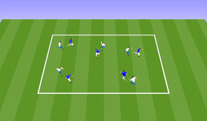 Football/Soccer Session Plan Drill (Colour): Follow MY leader