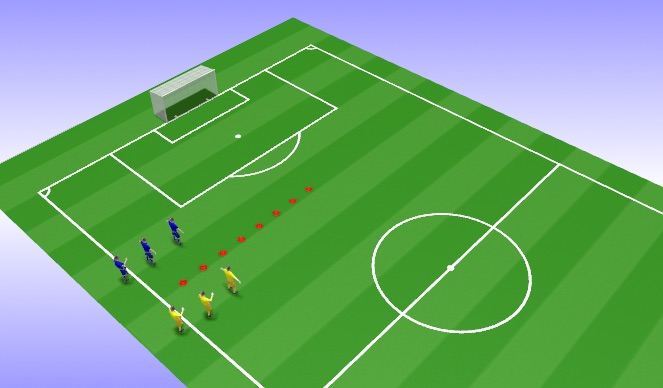Football/Soccer Session Plan Drill (Colour): Dynamic warm-up