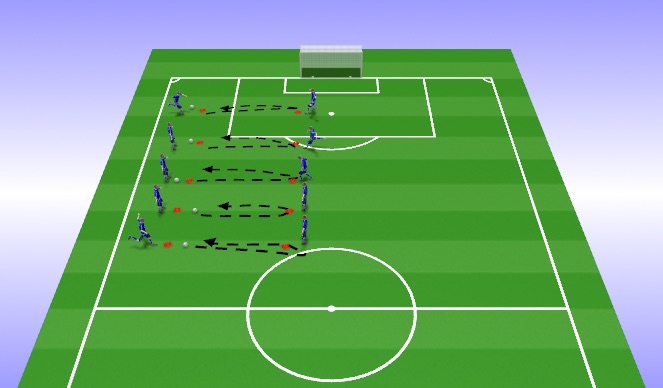 Football/Soccer Session Plan Drill (Colour): Technical 