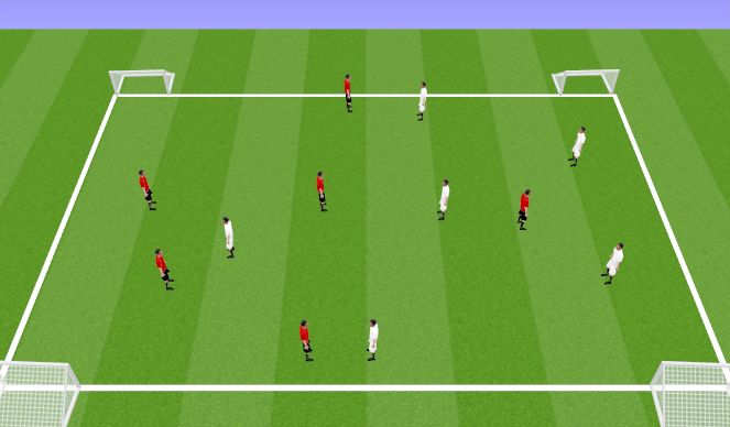 Football/Soccer Session Plan Drill (Colour): Conditioned Game 2