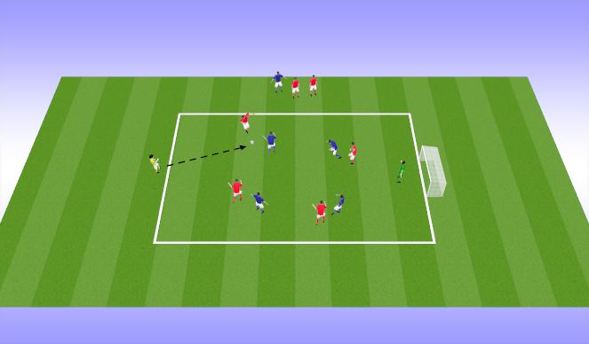 Football/Soccer Session Plan Drill (Colour): Skill