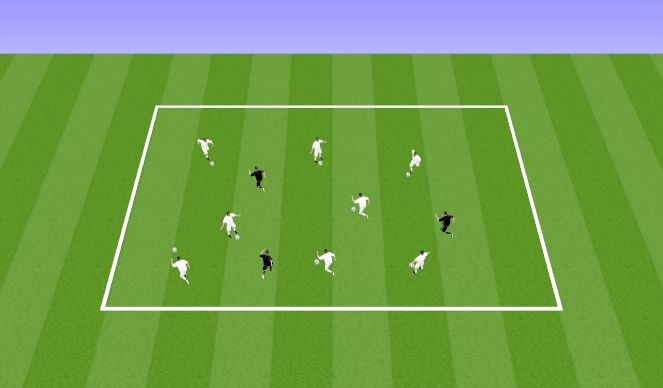 Football/Soccer Session Plan Drill (Colour): Ghostbusters