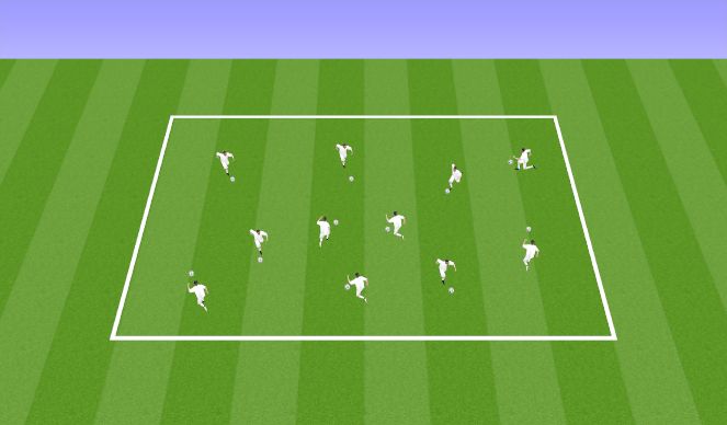 Football/Soccer Session Plan Drill (Colour): Royal Rumble