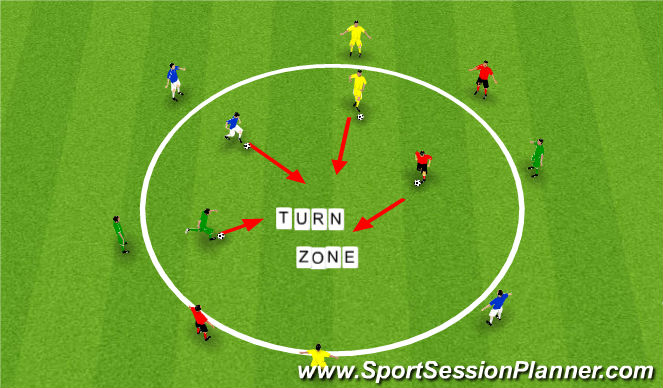 Football/Soccer Session Plan Drill (Colour): Tech