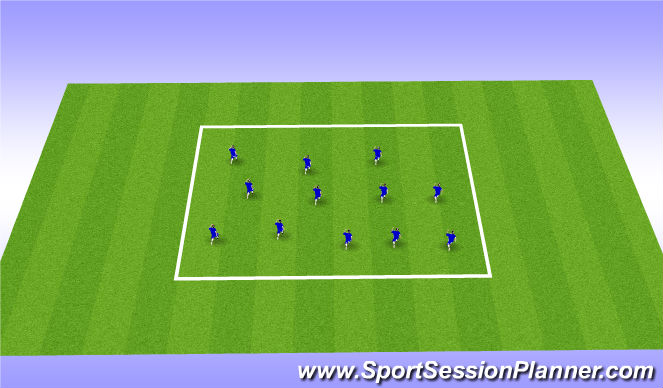 Football/Soccer Session Plan Drill (Colour): Warm up (10 min) ABC